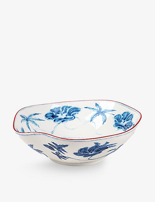 SELETTI: Acid Psycho floral-pattern porcelain salad bowl 27cm