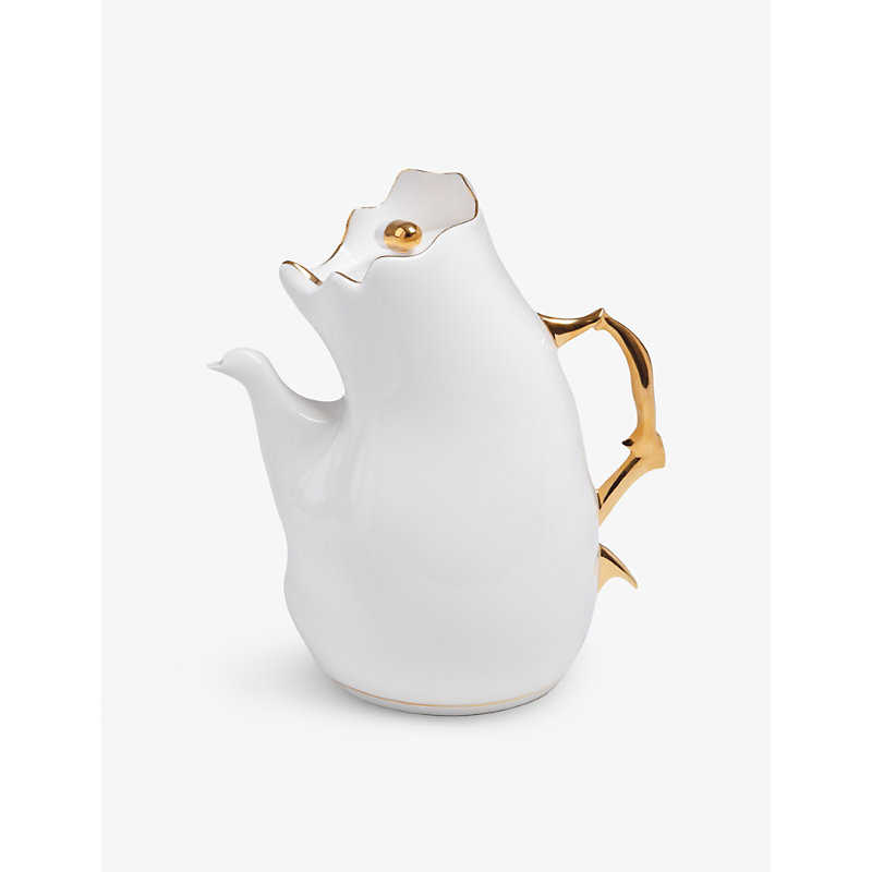 Shop Seletti Meltdown Curved Porcelain Teapot 23cm