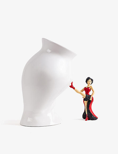 SELETTI: Circus character resin vase 28cm