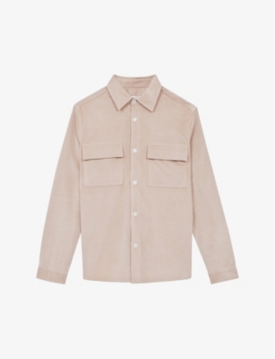 REISS - Colins chest-pocket cotton-blend shirt | Selfridges.com