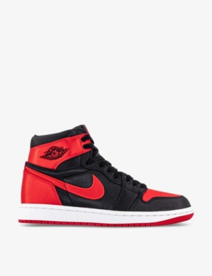 Jordan Air  1 Retro High Top Sneaker In Black University Red Whi