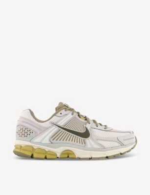 NIKE: Zoom Vomero 5 Swoosh-embellished leather and mesh low-top trainers