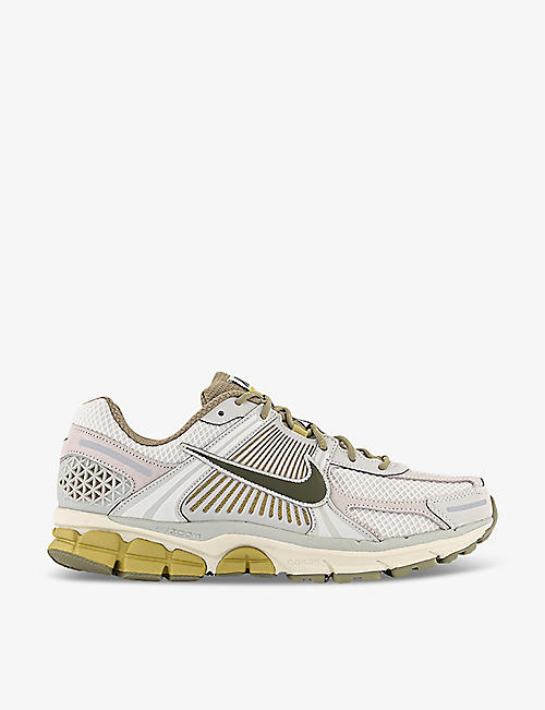 NIKE: Zoom Vomero 5 Swoosh-embellished leather and mesh low-top trainers