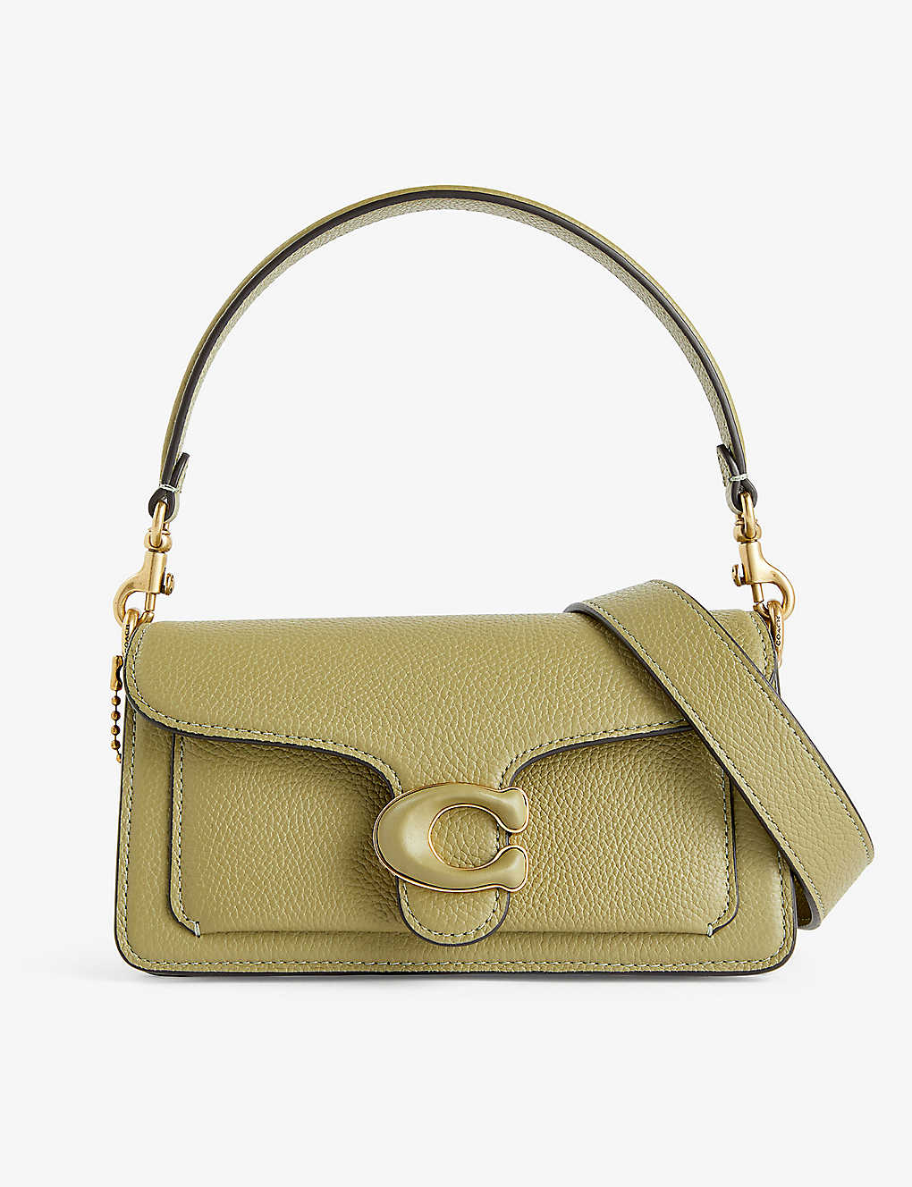 Coach Tabby Leather Shoulder Bag In B4/moss