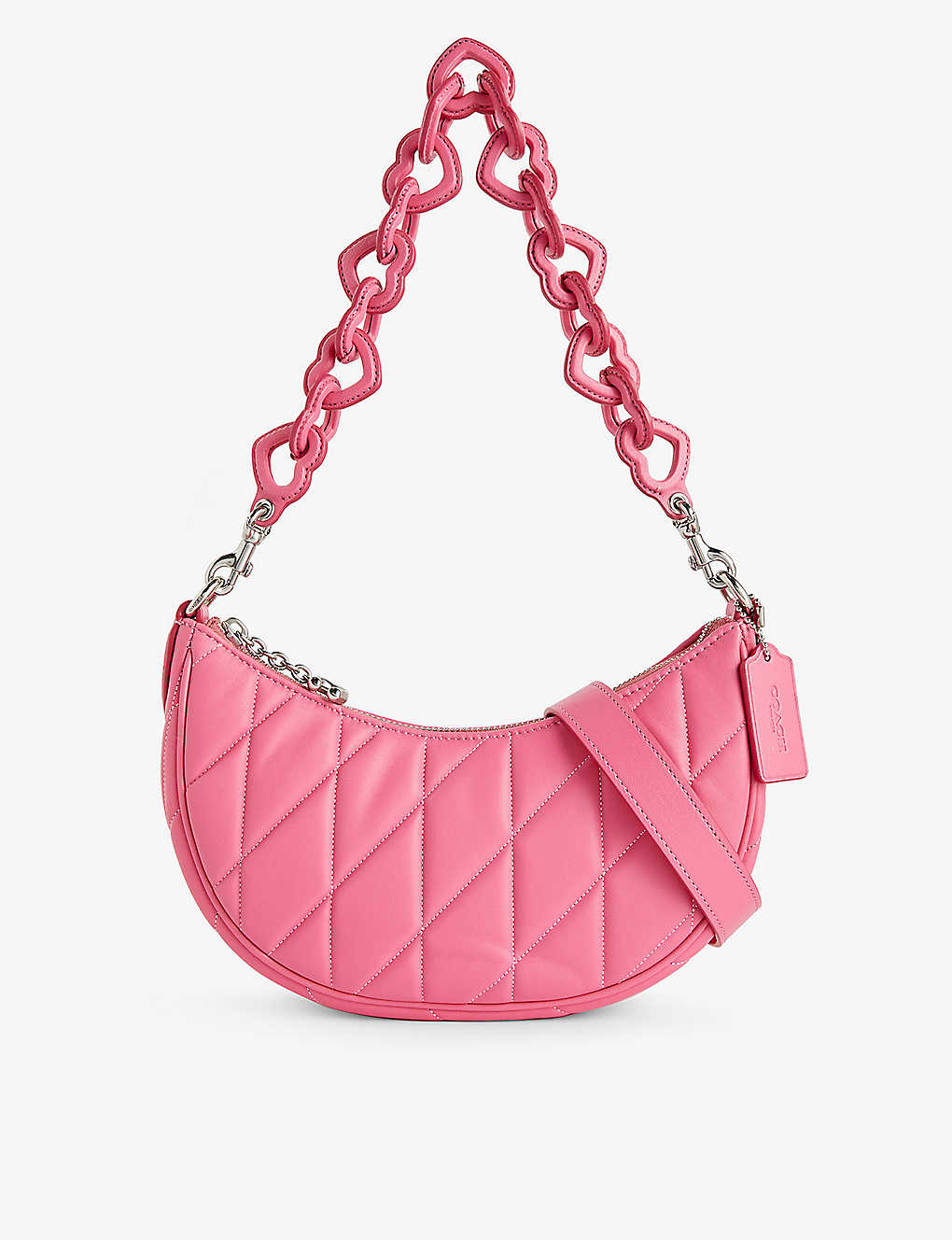 Shop Coach Womens Lh/petunia Mira Leather Shoulder Bag