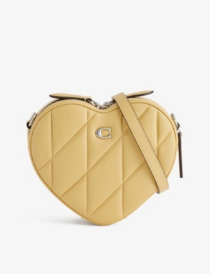 COACH: Heart-shaped quilted leather cross-body bag