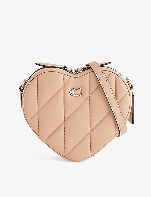 COACH: Heart-shaped quilted leather cross-body bag