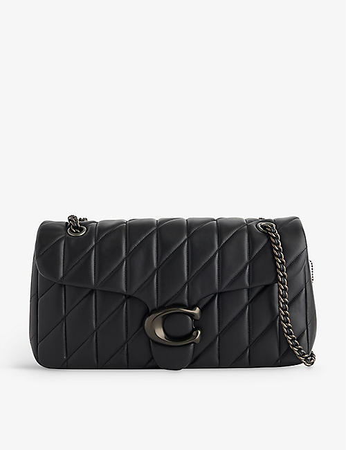 COACH: Tabby logo-plaque quilted leather cross-body bag