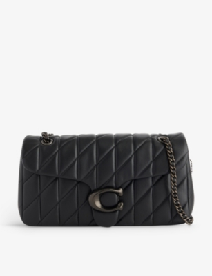 COACH Tabby logo-plaque quilted leather cross-body bag