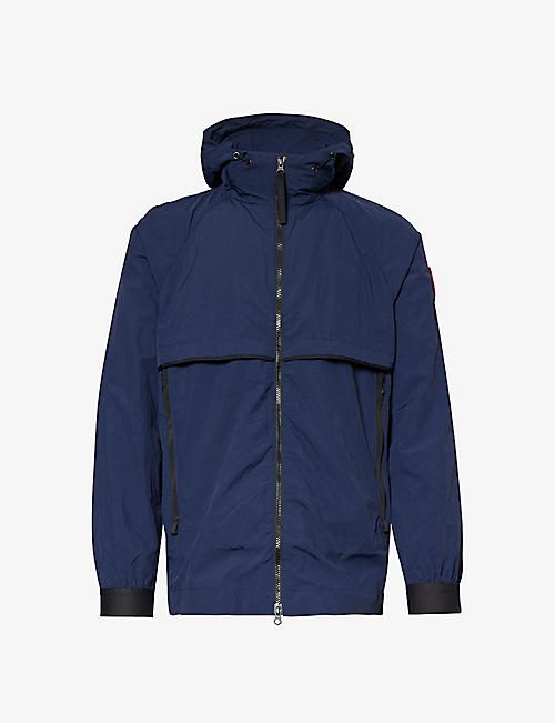 CANADA GOOSE: Faber brand-patch relaxed-fit woven jacket