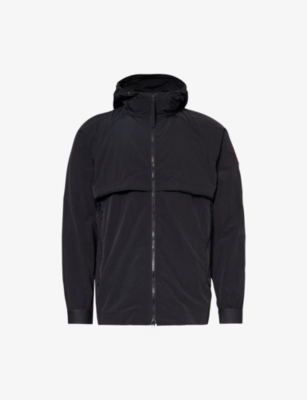 Canada Goose New Faber Wind Hooded Jacket In Black