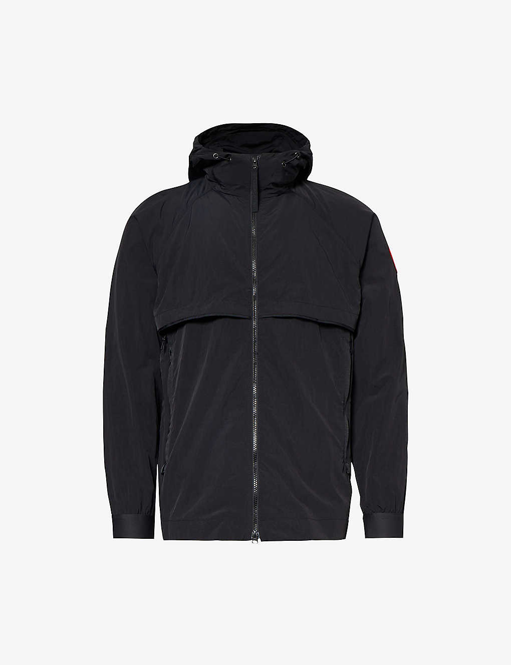 Canada Goose New Faber Wind Hooded Jacket In Black