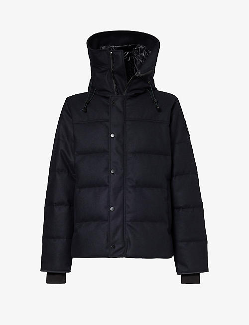 CANADA GOOSE: Macmillan brand-patch recycled wool-blend jacket