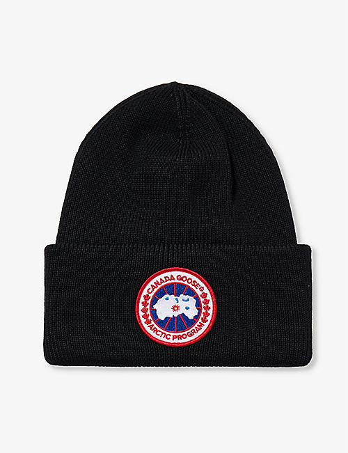CANADA GOOSE: Arctic Disc ribbed wool beanie hat