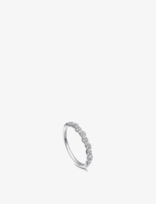 Astley Clarke Womens White Gold Linia Interstellar 14ct White-gold And 0.41ct Diamond Ring