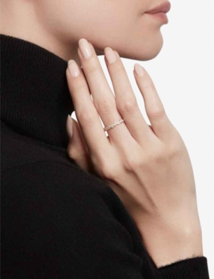 ASTLEY CLARKE: Interstella Linia 14ct yellow-gold and 0.41ct diamond ring