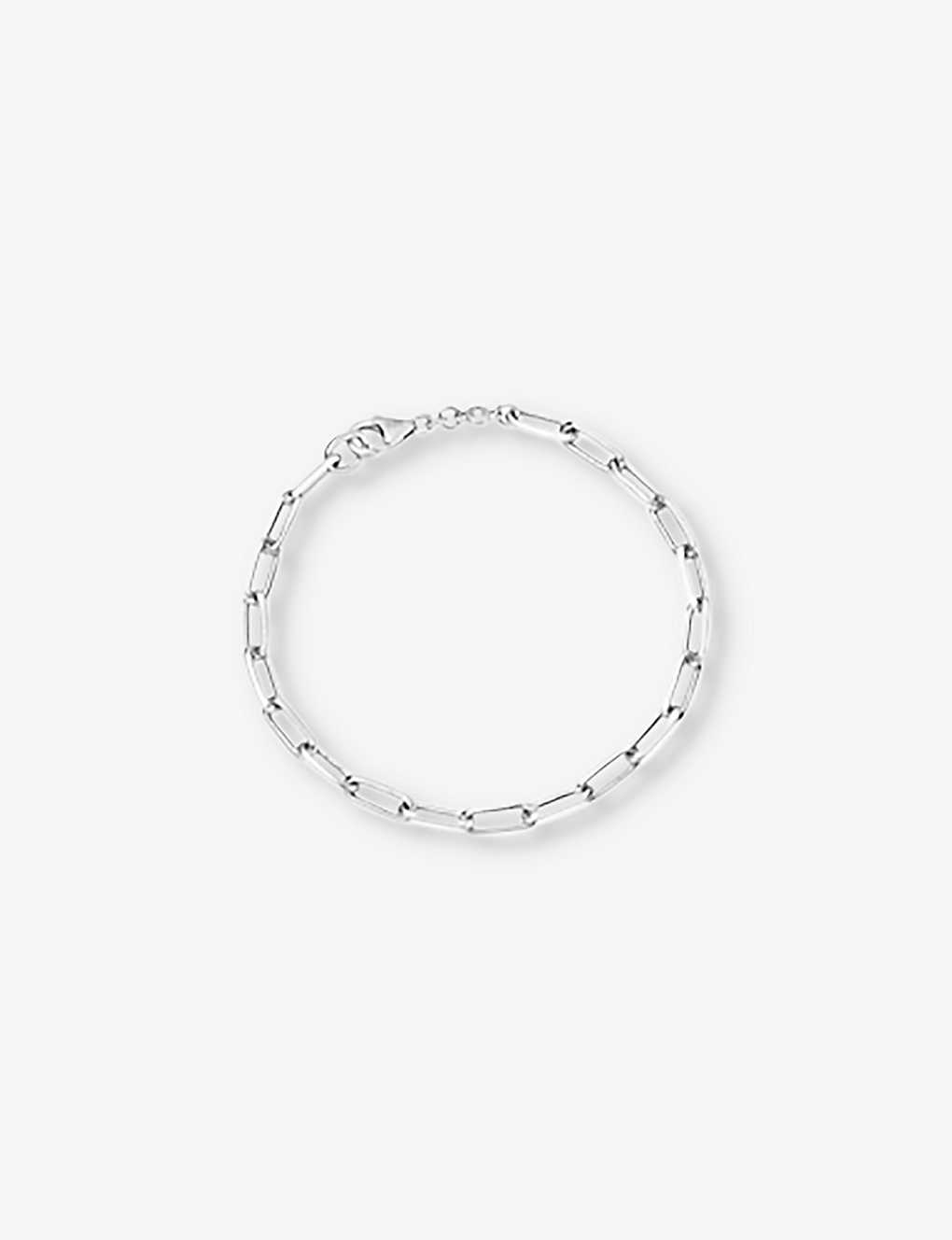 Astley Clarke Womens Sterling Silver Celestial Square-link 925 Sterling-silver Bracelet