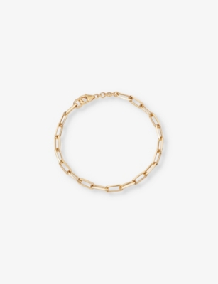 ASTLEY CLARKE: Celestial square-link 18ct yellow-gold vermeil chain bracelet