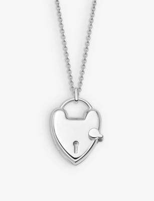 Astley Clarke Womens Sterling Silver Biography Heart Sterling-silver Locket Necklace