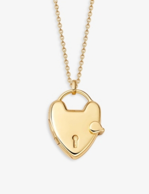 Astley Clarke Womens Yellow Gold Vermeil Heart-locket 18ct Yellow Gold-plated Vermeil Silver Necklac In Yellow Gold Vermeil