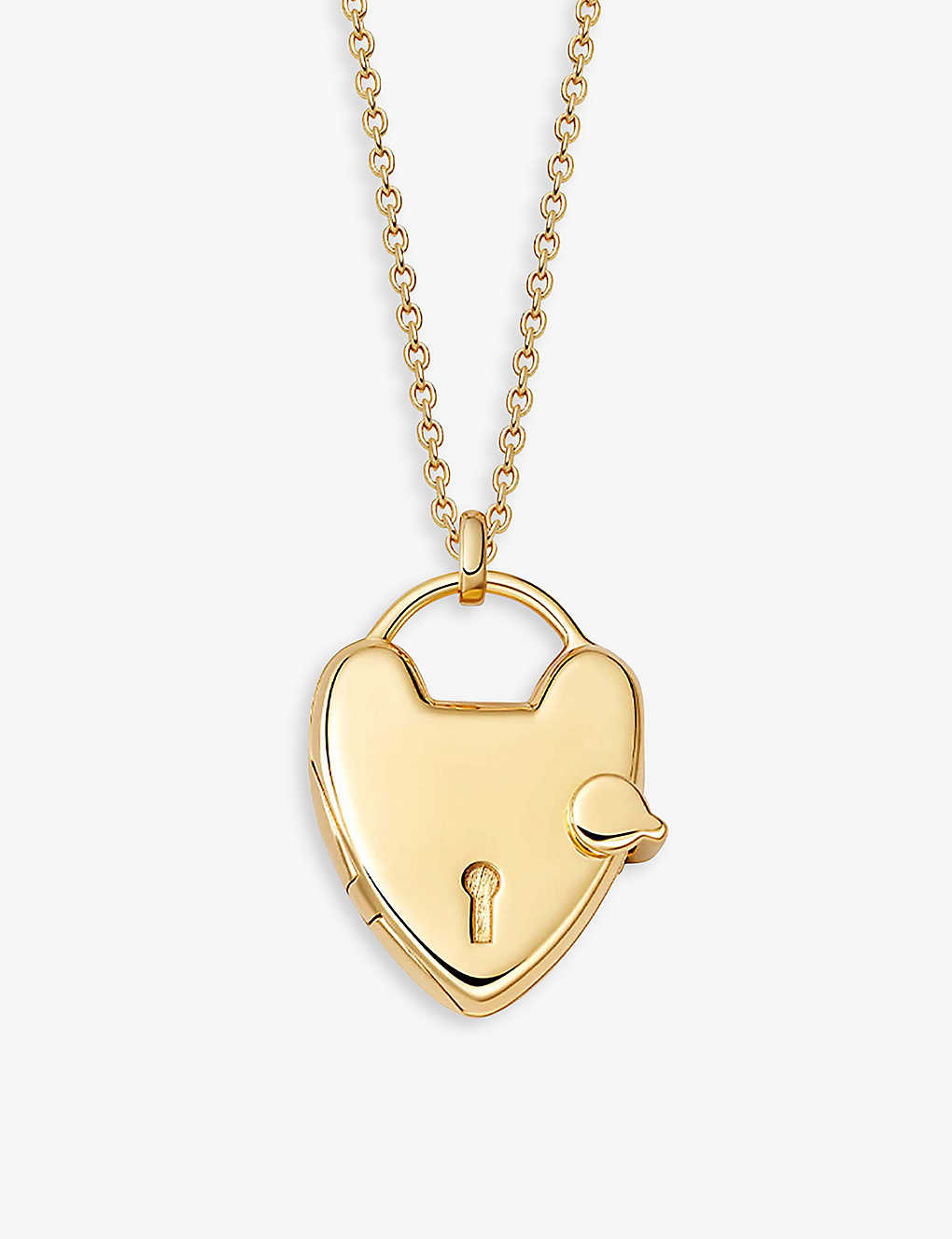 Astley Clarke Womens Yellow Gold Vermeil Heart-locket 18ct Yellow Gold-plated Vermeil Silver Necklac