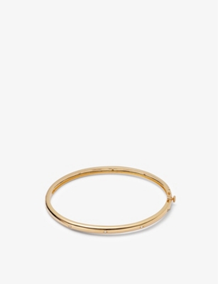 ASTLEY CLARKE: Celestial Orion 18ct Yellow Gold Vermeil And White Sapphire Bangle