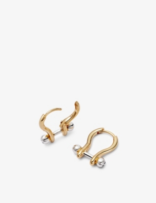 Astley Clarke Womens Yellow Gold Vermeil Aurora 18ct Yellow Gold-plated Vermeil Sterling-silver Hoop In Yellow Gold Vermeil