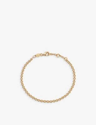 Astley Clarke Womens Yellow Gold Vermeil Aurora Beaded 18ct Gold-vermeil Chain Bracelet