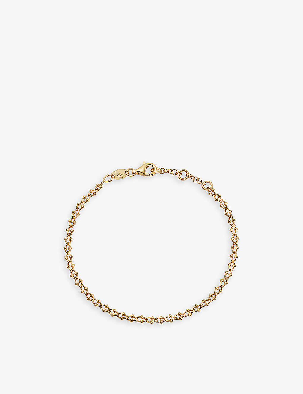 Astley Clarke Womens Yellow Gold Vermeil Aurora Beaded 18ct Gold-vermeil Chain Bracelet
