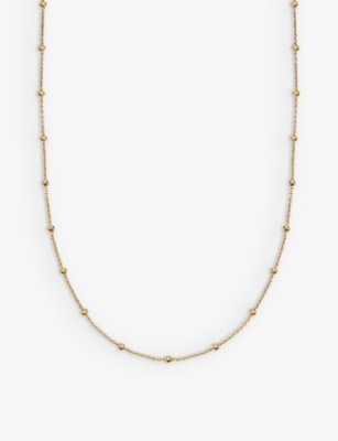 ASTLEY CLARKE: Aurona beaded 18ct gold-vermeil necklace