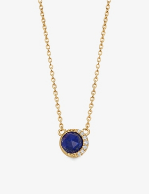Astley Clarke Womens Yellow Gold Vermeil Luna Lapis 18ct Yellow Gold-plated Vermeil Sterling-silver