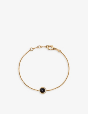 Astley Clarke Women's Yellow Gold Vermeil Luna 18ct Gold-plated Sterling-silver, Black Onyx And Whit