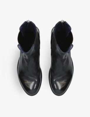 Officine Creative Womens Lexicon Chunky-sole Leather Boots Blac In Black