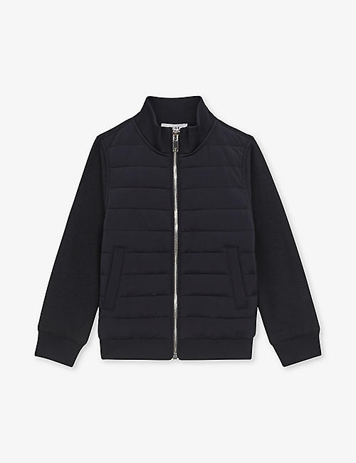 REISS: Flintoff quilted cotton-blend jacket 3-9 years