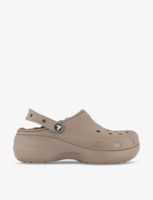 Platform crocs 2024 with fur