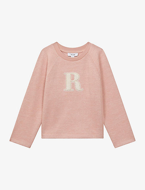 REISS: Connie 'R'-motif cotton-jersey top 4-13 years