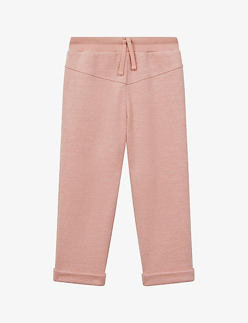 REISS: Valencia rolled-hem cotton-jersey jogging bottoms 4-13 years