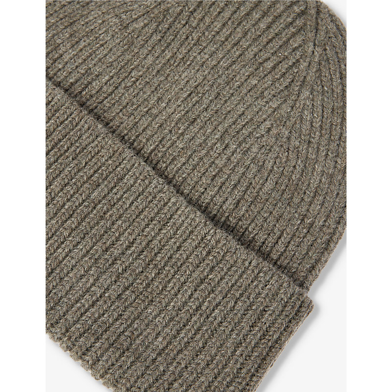 Shop Colorful Standard Folded-brim Recycled-wool Beanie In Dusty Olive