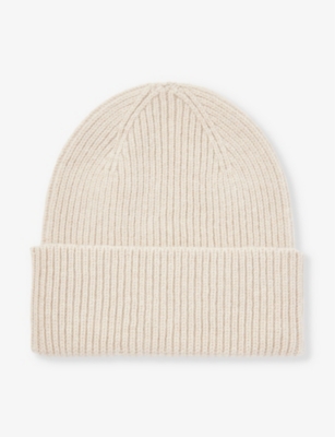 Colorful Standard Folded-brim Recycled-wool Beanie In Ivory White