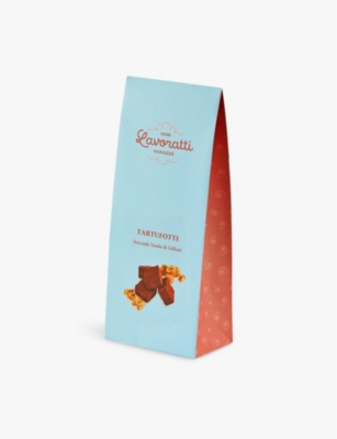 LAVORATTI 1938: San José cocoa-coated Giffoni hazelnut truffles 200g