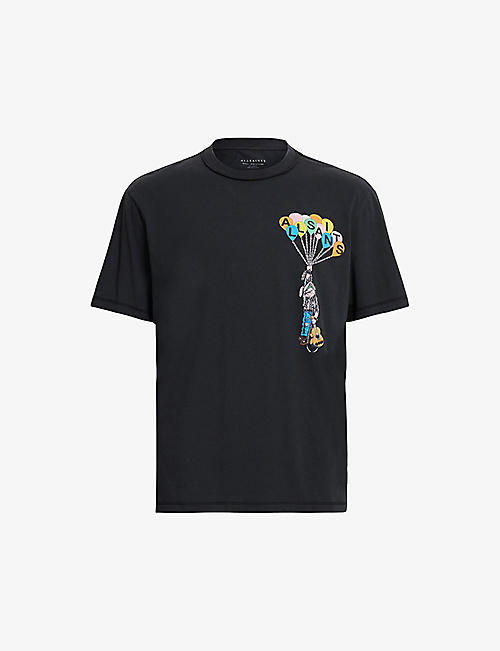 ALLSAINTS: Lofty balloon graphic-logo print organic-cotton T-shirt