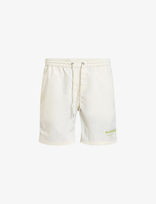 ALLSAINTS: Underground logo-print recycled-polyamide swim shorts