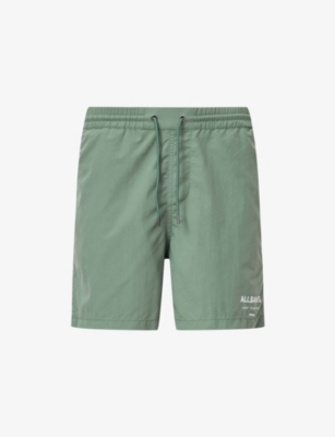 ALLSAINTS: Underground logo-print recycled-polyamide swim shorts