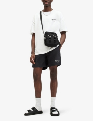 ALLSAINTS: Underground logo-print recycled-polyamide swim shorts