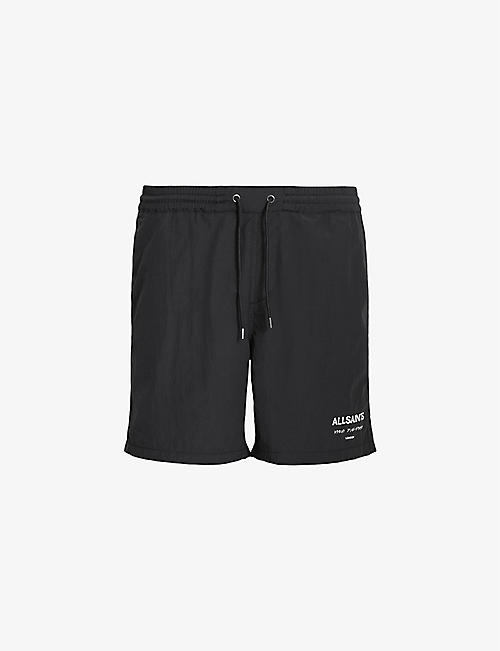ALLSAINTS: Underground logo-print recycled-polyamide swim shorts