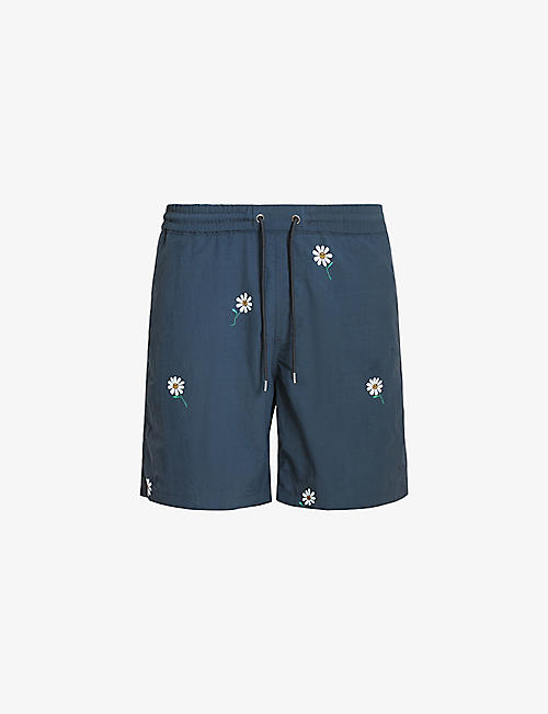 ALLSAINTS: Daisical floral-print elasticated-waist woven swim shorts