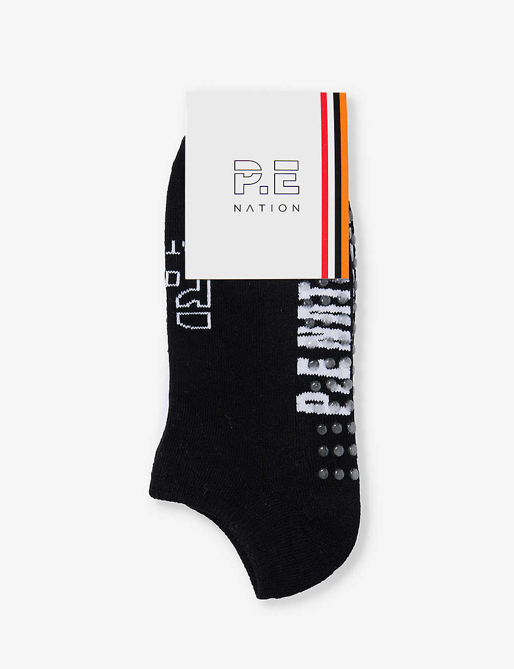 P.e Nation Post Season Low-rise Pack Of Two Stretch-cotton Blend Socks In White/blk