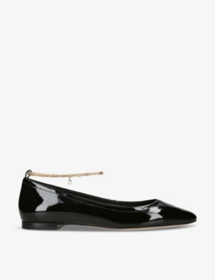 PAIGE: Jannie patent ballet flats