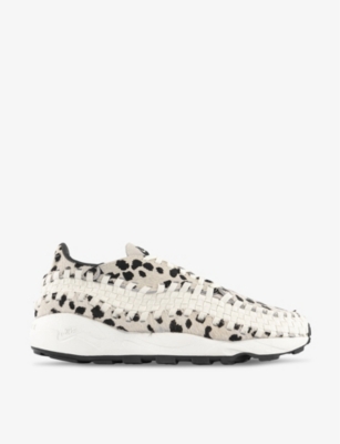 NIKE: Air Footscape suede and woven low-top trainers