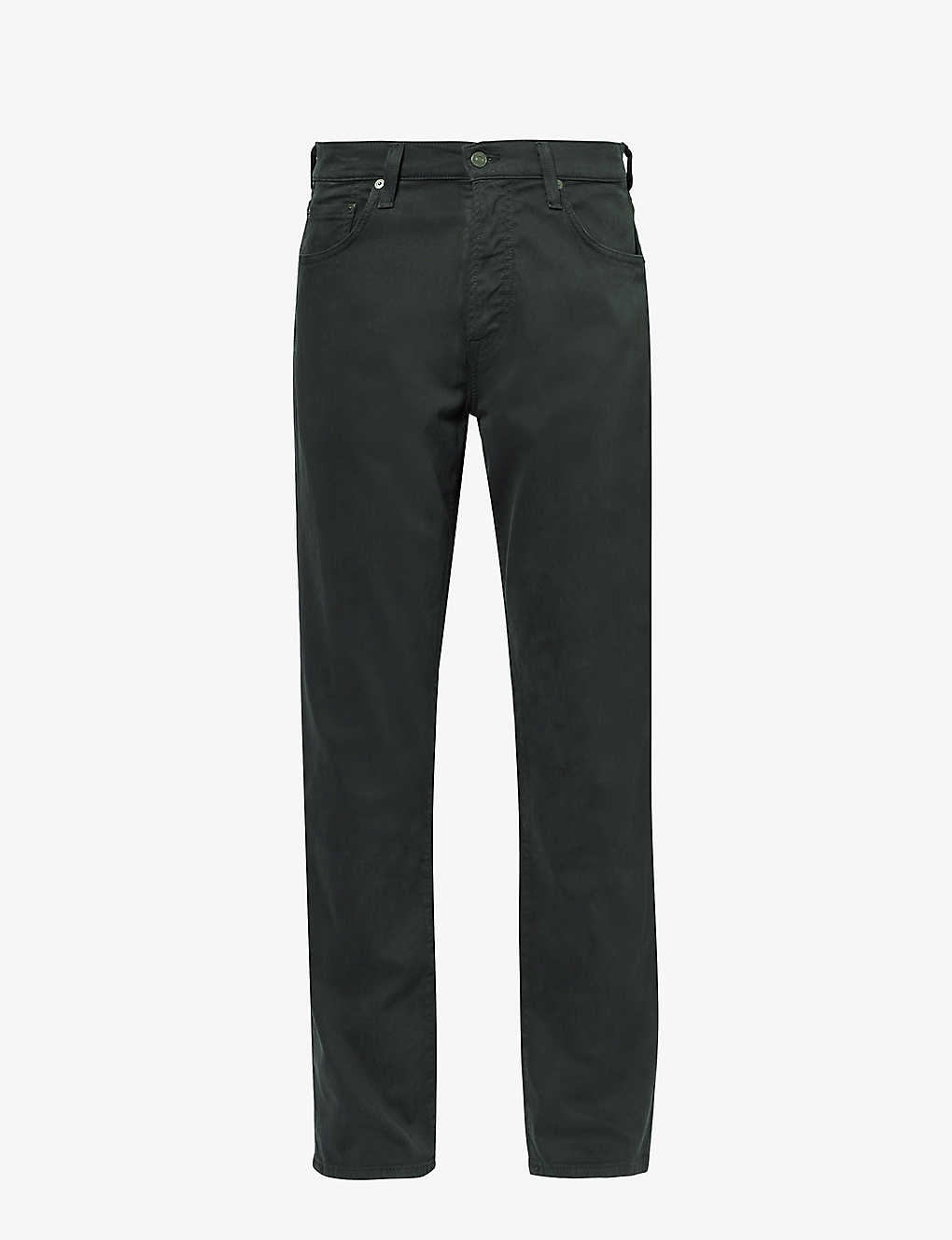 Citizens Of Humanity Mens Charred Cedar Elijah Belt-loop Straight-leg Relaxed-fit Stretch-woven Jean